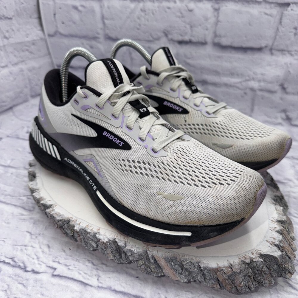 Brooks Adrenaline GTS 23 Womens Size 9.5 2A Gray Athletic Running Shoes Sneakers - Picture 6 of 12